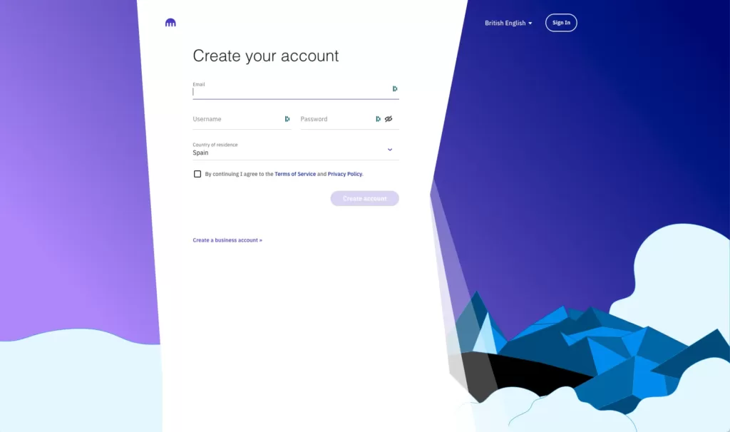 How to create an account at Kraken
